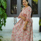 Phalguni floral Block Print Cotton Midi Dress – Lightweight & Comfortable dress
