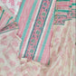 Parchitra-Pure Chanderi Suit Set with Vertical Border Block Print & Aari Hand Embroidery