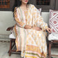 SUNEHRI-Hand Block Printed Chanderi Suit Set with Hand Ari Embroidery