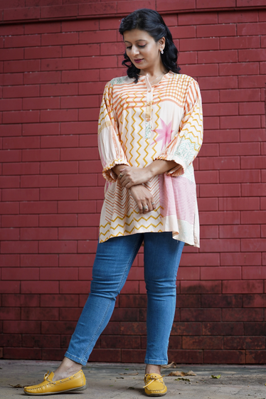 Kilkari Light Peach Shirt