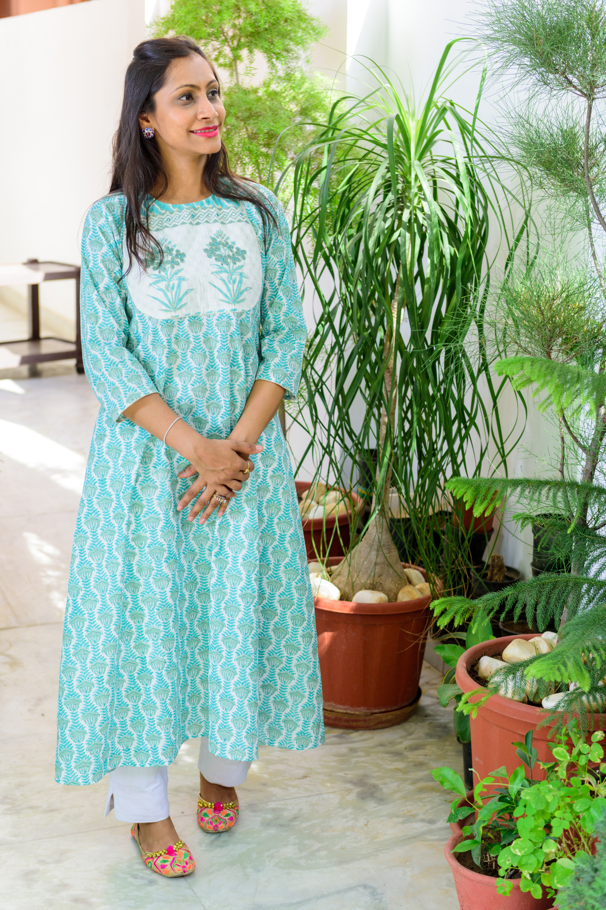 Blue Zoeya Boota Aline Kurta