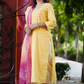 Yellow Lakeerein Kurta and Dupatta Set