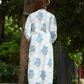 GULABO Blue Rose hand block print cotton kurta